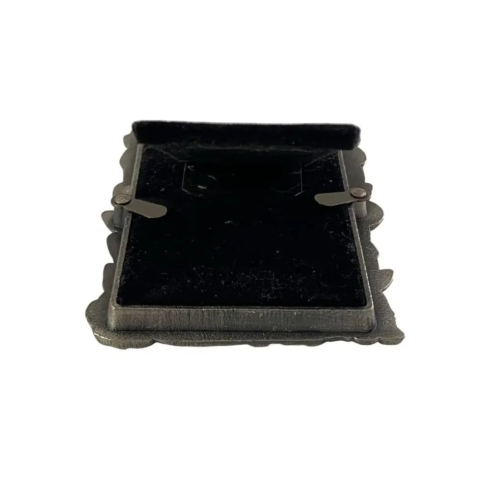 Vintage Pewter Rose Photo Frame 2x3 Whimsigoth Goth Coquette 90s Y2K Mini Floral